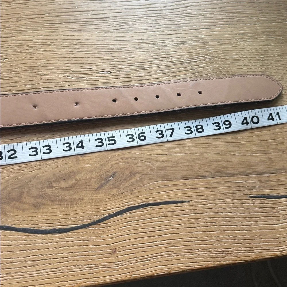 VTG Multi Color Patchwork Genuine Leather Belt Womens 38’ Boho hippie Festival
